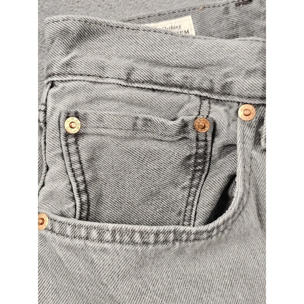 Levi's‎ 501 Original Button Fly Jeans Mens 38x34 Light Gray Premium Denim